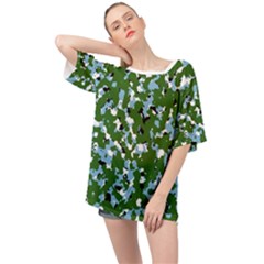 Greencamo1 Oversized Chiffon Top