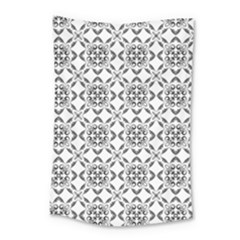 Black And White Patterned Backgroun Small Tapestry by designsbyamerianna