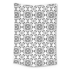 Black And White Patterned Backgroun Large Tapestry by designsbyamerianna