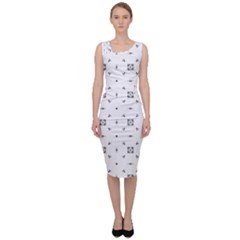 Bw Pattern Iii Sleeveless Pencil Dress by designsbyamerianna