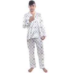 Bw Pattern Iii Men s Satin Pajamas Long Pants Set by designsbyamerianna