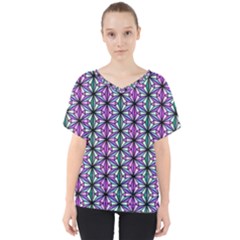 Triangle Seamless V-neck Dolman Drape Top by Mariart