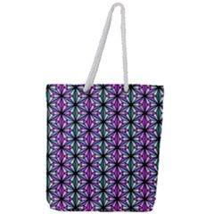 Triangle Seamless Full Print Rope Handle Tote (large)