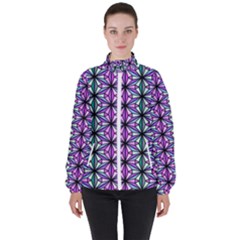 Triangle Seamless Women s High Neck Windbreaker