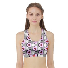 Patterns Seamlessly Texture Sports Bra With Border by Bajindul