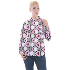 Patterns Seamlessly Texture Women s Long Sleeve Pocket Shirt