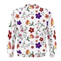 Flowers on a white background               Men s Sweatshirt View2