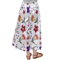 Flowers on a white background             Satin Palazzo Pants View2