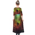 The Lonely Wolf In The Night Kids  Quarter Sleeve Maxi Dress View2