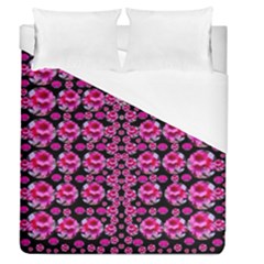 Floral To Be Happy Of In Soul And Mind Decorative Duvet Cover (queen Size) by pepitasart