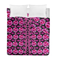 Floral To Be Happy Of In Soul And Mind Decorative Duvet Cover Double Side (full/ Double Size) by pepitasart