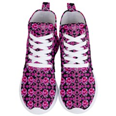 Floral To Be Happy Of In Soul And Mind Decorative Women s Lightweight High Top Sneakers by pepitasart