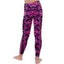 Floral To Be Happy Of In Soul And Mind Decorative Kids  Lightweight Velour Leggings View4