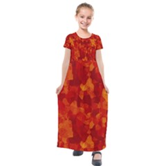 Fall Kids  Short Sleeve Maxi Dress