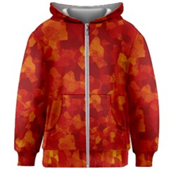 Fall Kids  Zipper Hoodie Without Drawstring