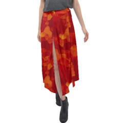 Fall Velour Split Maxi Skirt