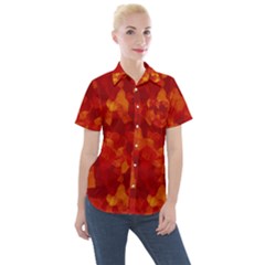 Fall Women s Short Sleeve Pocket Shirt