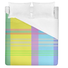 Easter Background Easter Plaid Duvet Cover (queen Size) by Simbadda