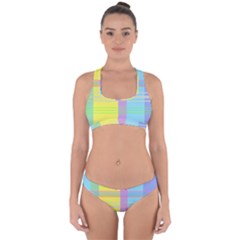 Easter Background Easter Plaid Cross Back Hipster Bikini Set by Simbadda