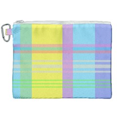 Easter Background Easter Plaid Canvas Cosmetic Bag (xxl)