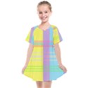 Easter Background Easter Plaid Kids  Smock Dress View1