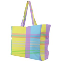 Easter Background Easter Plaid Simple Shoulder Bag by Simbadda