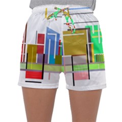 Business Finance Statistics Graphic Sleepwear Shorts by Simbadda