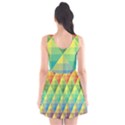 Background Colorful Geometric Scoop Neck Skater Dress View2