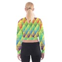 Background Colorful Geometric Cropped Sweatshirt View2