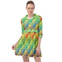 Background Colorful Geometric Mini Skater Shirt Dress View1