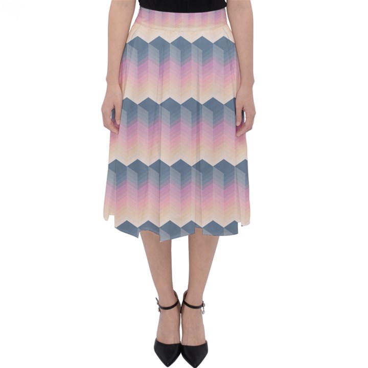 Seamless Pattern Background Block Classic Midi Skirt