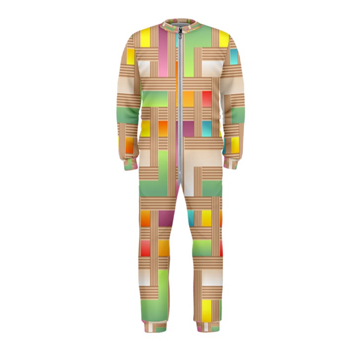 Abstract Background Colorful OnePiece Jumpsuit (Kids)