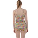 Abstract Background Colorful Boyleg Tankini Set  View2