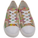 Abstract Background Colorful Women s Low Top Canvas Sneakers View1