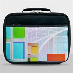 City Modern Business Skyscrapers Lunch Bag by Simbadda