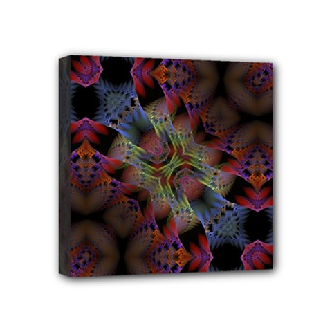 Animated Ornament Background Fractal Art Mini Canvas 4  x 4  (Stretched)