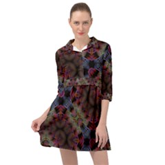 Animated Ornament Background Fractal Art Mini Skater Shirt Dress