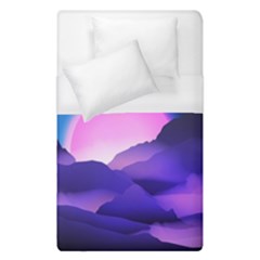 Mountain Sunrise Mountains Sunrise Duvet Cover (single Size) by Simbadda