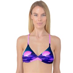 Mountain Sunrise Mountains Sunrise Reversible Tri Bikini Top by Simbadda