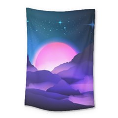 Mountain Sunrise Mountains Sunrise Small Tapestry by Simbadda