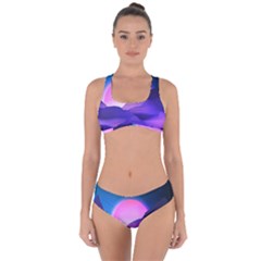 Mountain Sunrise Mountains Sunrise Criss Cross Bikini Set by Simbadda