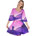 Mountain Sunrise Mountains Sunrise Velour Kimono Dress View1