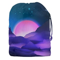 Mountain Sunrise Mountains Sunrise Drawstring Pouch (xxxl) by Simbadda