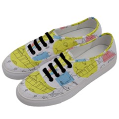 Urban City Skyline Sketch Men s Classic Low Top Sneakers by Simbadda