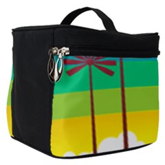 Seaside Sunrise Colorful Ocean Sea Make Up Travel Bag (small) by Simbadda