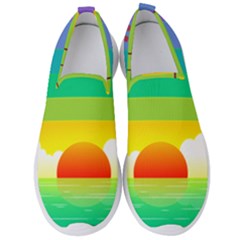 Seaside Sunrise Colorful Ocean Sea Men s Slip On Sneakers by Simbadda