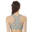 Seamless Pattern Background Abstract Sports Bra with Border View2