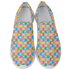 Seamless Pattern Background Abstract Men s Slip On Sneakers