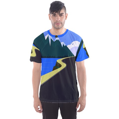 Air Pollution Retro Vintage Men s Sports Mesh Tee by Simbadda