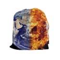 Earth World Globe Universe Space Drawstring Pouch (XL) View1